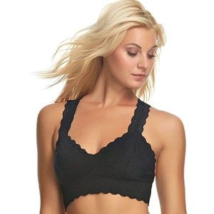 Racerback lace bralette